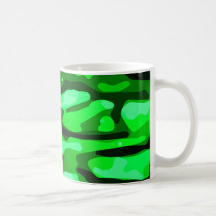 Taza De Café Patrón de camo verde de moda