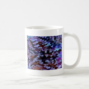 Taza De Café Patrón de camuflaje azul y lila
