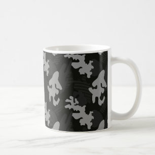 Taza De Café Patrón de camuflaje negro