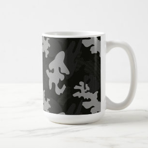 Taza De Café Patrón de camuflaje negro