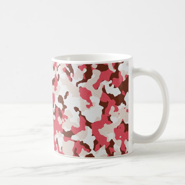 Taza De Café Patrón de camuflaje rojo (Derecha)