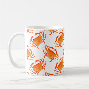 Taza De Café Patrón de cangrejos sin soldadura naranja