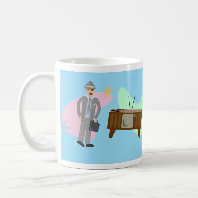 Taza De Café Patrón De Caracteres Coolsville Retro Swanky Sesti (Izquierda)