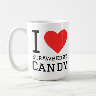 Taza De Café patrón de caramelo de fresa