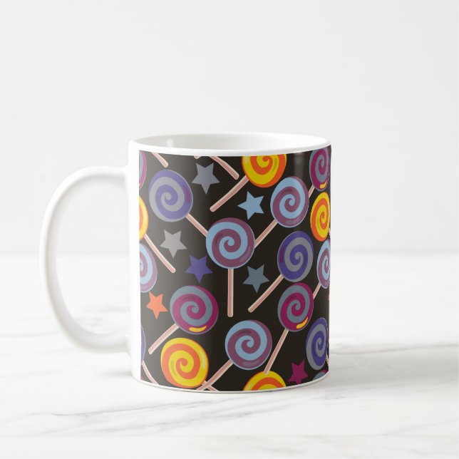 Taza De Café Patrón de caramelos | Patrón de las lolias | lango (Izquierda)