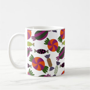 Taza De Café Patrón de caramelos   Patrón de lollies   piruleta