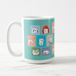 Taza De Café patrón de caras de osos