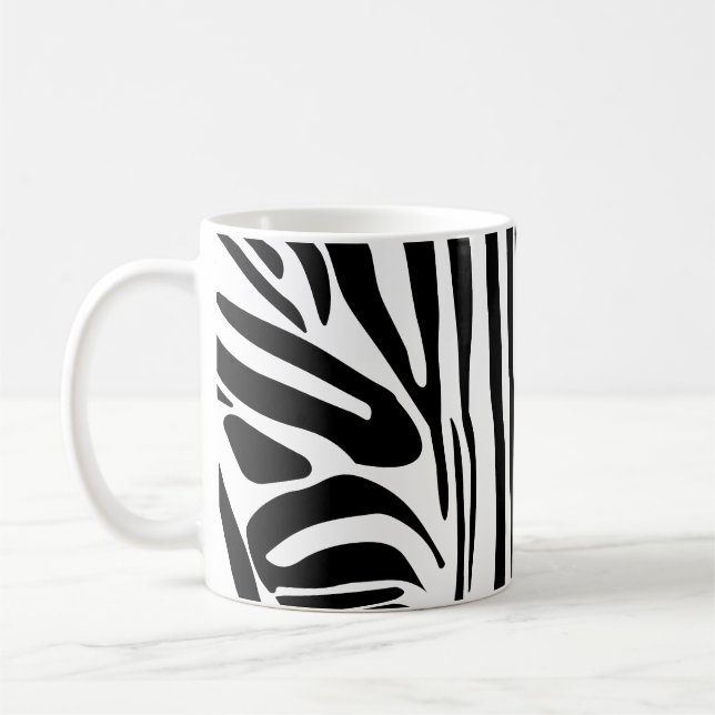 Taza De Café Patrón de cebra (Izquierda)