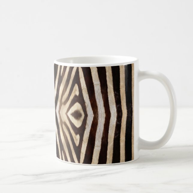 Taza De Café Patrón de cebra cebra de Kaleidoscopio (Derecha)