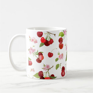 Taza De Café Patrón de cerezas 1