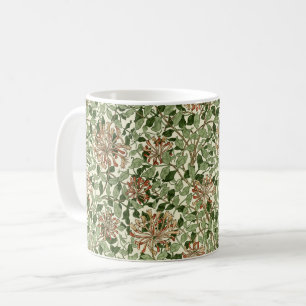 Taza De Café Patrón de chupa de miel de William Morris Vintage