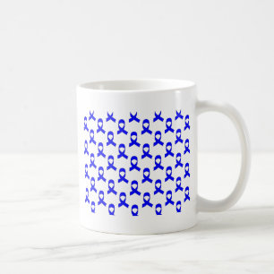 Taza De Café Patrón de cinta azul