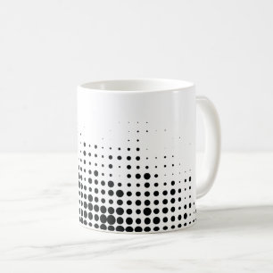 Taza De Café Patrón de círculo geométrico urbano moderno, lúdic