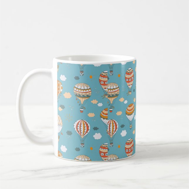 Taza De Café Patrón de color de globos (Izquierda)