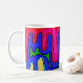 Taza De Café Patrón de Color de Goteo Eléctrico