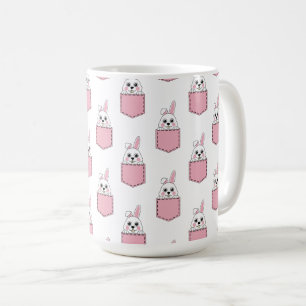 Taza De Café Patrón de conejo de Mascota de bolsillo