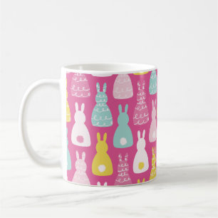 Taza De Café Patrón de conejo de Pascua