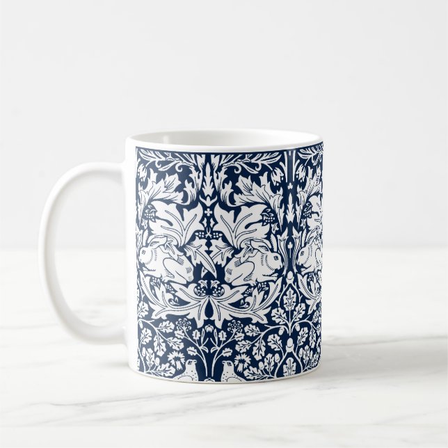 Taza De Café Patrón de conejo William Morris Brer (Izquierda)