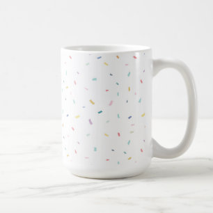 Taza De Café Patrón de confeti de color de agua suave