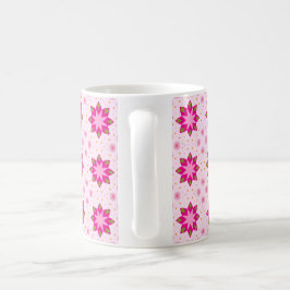 Taza De Café patrón de confeti de flor de pétalo