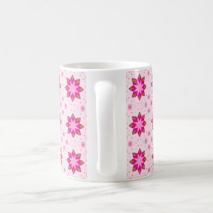 Taza De Café patrón de confeti de flor de pétalo