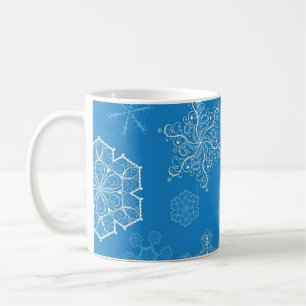 Taza De Café Patrón de copo de nieve