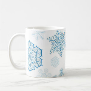 Taza De Café Patrón de copo de nieve