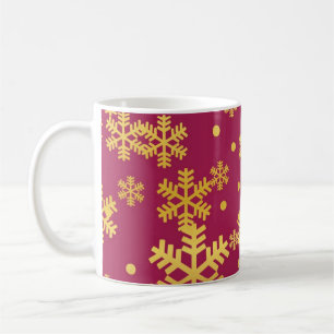Taza De Café Patrón de copo de nieve