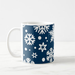 Taza De Café Patrón de copo de nieve