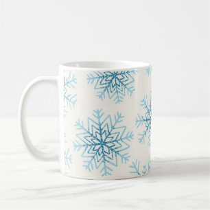 Taza De Café Patrón de copo de nieve