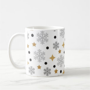 Taza De Café Patrón de copo de nieve