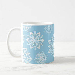 Taza De Café Patrón de copo de nieve