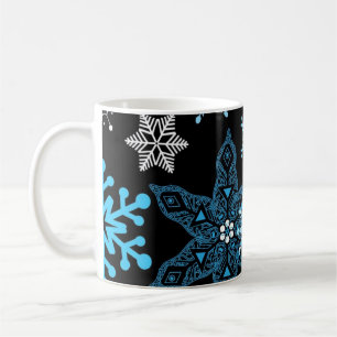Taza De Café Patrón de copo de nieve