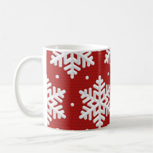 Taza De Café Patrón de copo de nieve