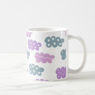 Taza De Café patrón de corazones pastel