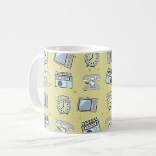 Taza De Café Patrón de cosas antiguas
