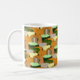 Taza De Café Patrón de cosecha Esquash otoñal