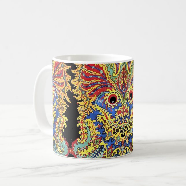 Taza De Café Patrón de Crazy Cats Eyes Louis Wain (Anverso izquierdo)