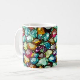 Taza De Café Patrón de cristales pulidos