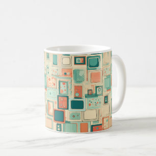 Taza De Café Patrón de cuadernillo vintage