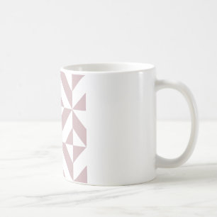 Taza De Café Patrón de cubo geométrico medio malvado