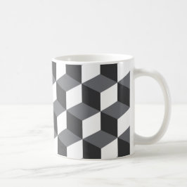 Taza De Café Patrón de cubos arquitectónicos modernos, sencillo