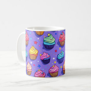 Taza De Café Patrón de Cupcake Divertido con Glaseado: Panaderí
