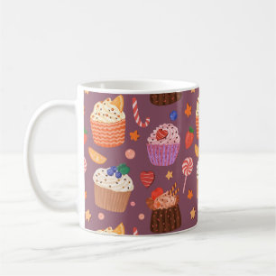 Taza De Café Patrón de cupcakes