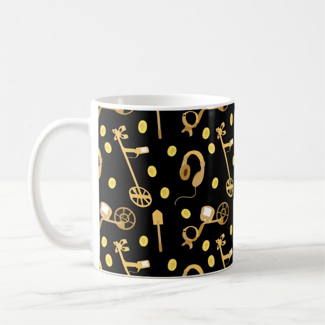 Taza De Café Patrón de detección Metalizado de detectores (Izquierda)