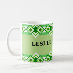 Taza De Café Patrón de diamante Café Mugs