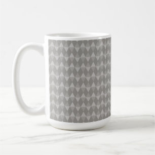 Taza De Café Patrón de Diamante Gris