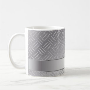 Taza De Café patrón de diamante metalizado