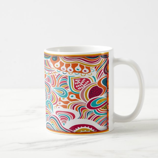 Taza De Café Patrón de dibujo (Derecha)