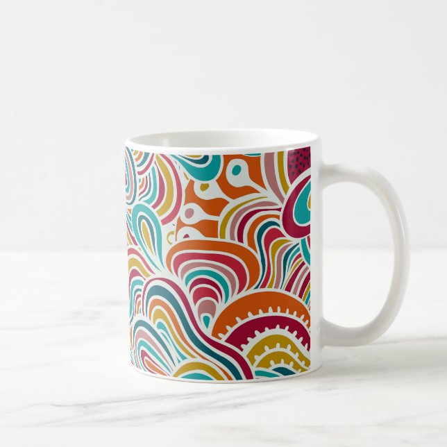 Taza De Café Patrón de dibujo (Derecha)